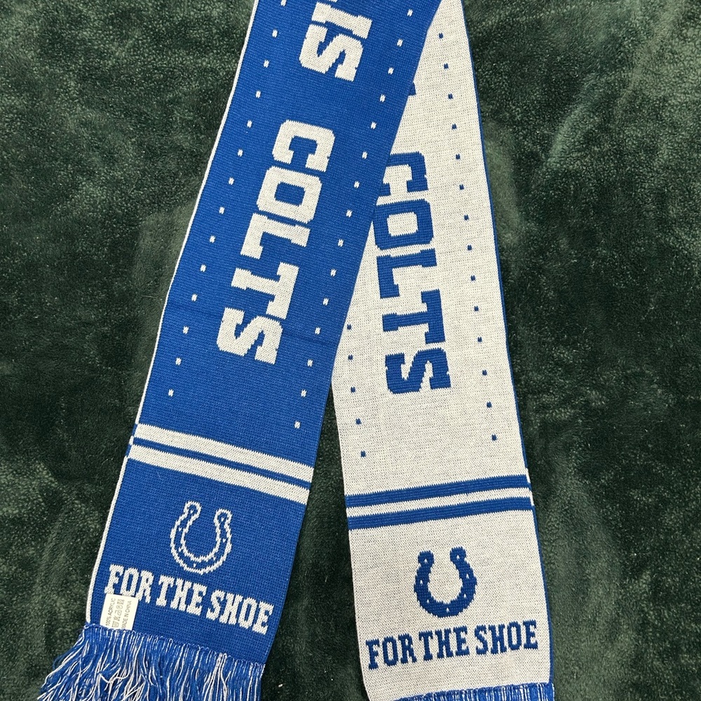 Blue and White Colts Scarf
